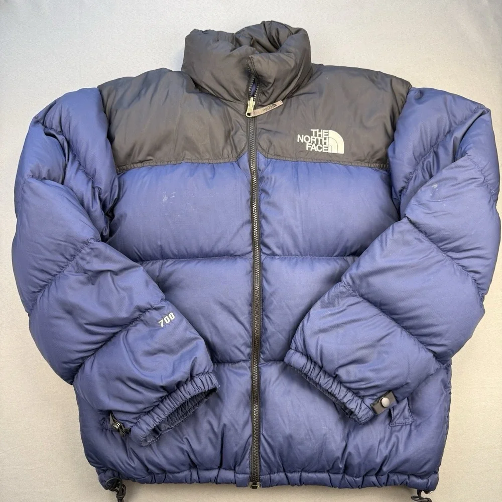 The North Face 1996 Retro Nuptse 700‎ Down Puffer Jacket Navy Blue Black Men's M